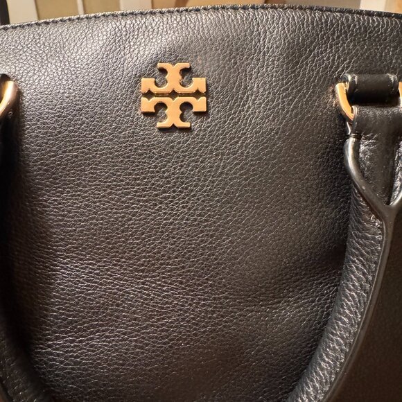 Tory Burch Frida Black Pebbled Leather Satchel - Picture 6 of 6